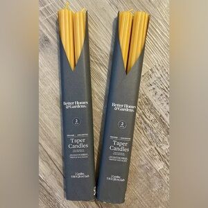 Better Homes & Gardens Orange/Yellow Unscented Taper Candles 2 Double Packs